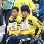 정준호 휠체어 마라톤 60.8km <b>완주</b>