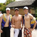 삼성 농구단 소풍간날^^(다리 자랑하는 이상민선수)