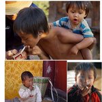 어른보다 자연스럽게 담배를 피는 아이들...