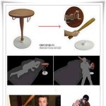 도둑 퇴치용 <b>탁자</b>...아이디어 굿