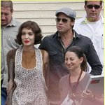 졸리" 영화 <b>the</b> changeling 촬영장에 온 브래드피트(10...