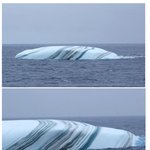 검은 <b>줄무늬</b> 선명~ 남극 바다 ‘<b>줄무늬</b> 사탕 빙산’