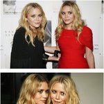 블랙과 레드로 코디한 쌍둥이 <b>올슨</b> 자매~