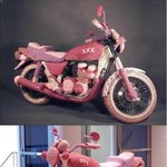 <b>털실</b> 오토바이! 겨울에 따뜻하겠네ㅎㅎㅎ