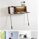 벽만 있으면 바로 설치 가능한 책상!