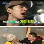 '1박2일' 승기, 넙죽넙죽 받아먹는 모습이 넘 <b>귀여</b>웡~