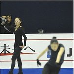 연습중인 연아 지켜보는 <b>안도</b>미키 표정