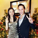 <b>시합</b> 후 뒷풀이 파티 간 연아와 조니 위어