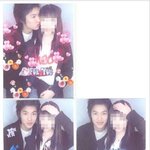 [사진有]구<b>준표</b>(이민호) 실제 여자친구와 스티커사진찍었네요...