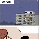 신혼 첫날밤 얼굴이 검정색 된 이유