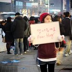 [사진有] 강남역에서 프리허그했어요 ^^*