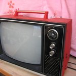 예쁜 색상의 옛날 <b>텔레비</b>젼들