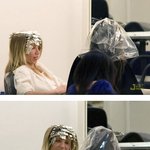 미용실에서 찍힌 카메론 디아즈 사진, <b>표정</b>이;
