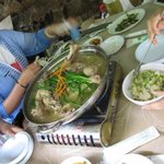 비맞으며 옆테이블과 쪼인해서 물놀이했어요.[사진有]