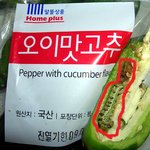 매트에서 산  고추 속에...