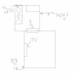 <그림有> 자다가 거실을 보니........