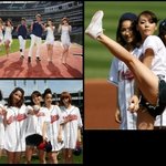 원더걸스, 추신수선수에게 노래 선사 및 시구