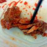 해물 아구찜에서 닭날개가 나왔어요 .사진有