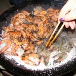 <b>별미</b>- 왕솥뚜껑 소금 새우구이