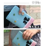 펠트,펠트공예-고양이 <b>통장지갑</b>