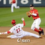 한국시리즈5차전]김상현선수의 <b>수비</b>방해???