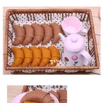 펠트<b>공예</b> 로 만든 맛있는 수놀이 - 크로와상