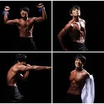 배우 이범수가 체지방 0%에 도전하는 '초콜릿 복근'을 공개