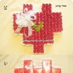 빼빼로하트 첨으로 만들어 보았습니다..