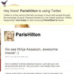 <b>닌자</b>어쌔씬 본 패리스 힐튼이 남긴 글ㅋ