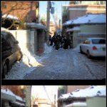 제설작업 했어요. 역시 뭉치면 사는군요.