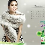 이민정 <b>참이슬</b> 1월 웰페이퍼 받아가세요~