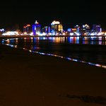 부산 <b>송정</b>바다의 야경
