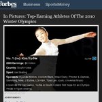 세계에서 돈 가장 많이 번 김연아 선수 포브스 기사.
