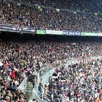 누캄프에서 메시를 보고 왔습니다