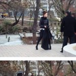 졸업식 참석한 황정음 직찍, <b>멀리</b>서도 튀네