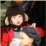 원숭이 <b>모자</b> 쓴 샤일로, 쌍둥이 동생 근황ㅎ