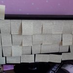 자다일어나니 포스트잇선물이 <b>도착</b>!!(사진有)
