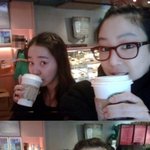 절친 <b>소이</b>와 커피숍 셀카! 려원 최근 얼굴