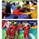 여자쇼트트랙3000m중국선수얼굴상처왕멍팀킬