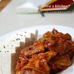 두부김치.