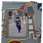 울 집 냉장고 옆에 내 세미누드가...! -_-;