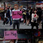 훈훈했던 생일맞이<b>명동</b>프리허그