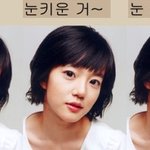 여자연예인 <b>눈</b>크기 줄여본거+<b>눈</b>크기 크게한거