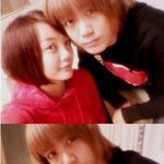 남동생 '엠블랙' <b>미르</b>에게 뽀뽀하는 고은아