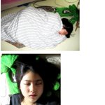 (사진有) 자는 친구 얼굴에 <b>예술</b>을 그렸어요!