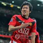 박지성, 강호 리버풀 상대로 역전골 성공. 맨유의 2-1 승리 이끌어