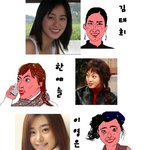 연예인 언니들 캐리커쳐 해보았어요^^*