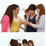 멤버들이 가려서 안보이는 <b>태연</b>, 꼬꼬마 굴욕;