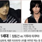 한국 vs 일본, 꽃미남 <b>계보</b>~