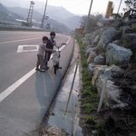 [사진有]자전거에 강아지를 태우고 싶었던 초등학생2명